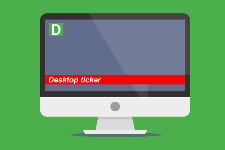 Desktop ticker