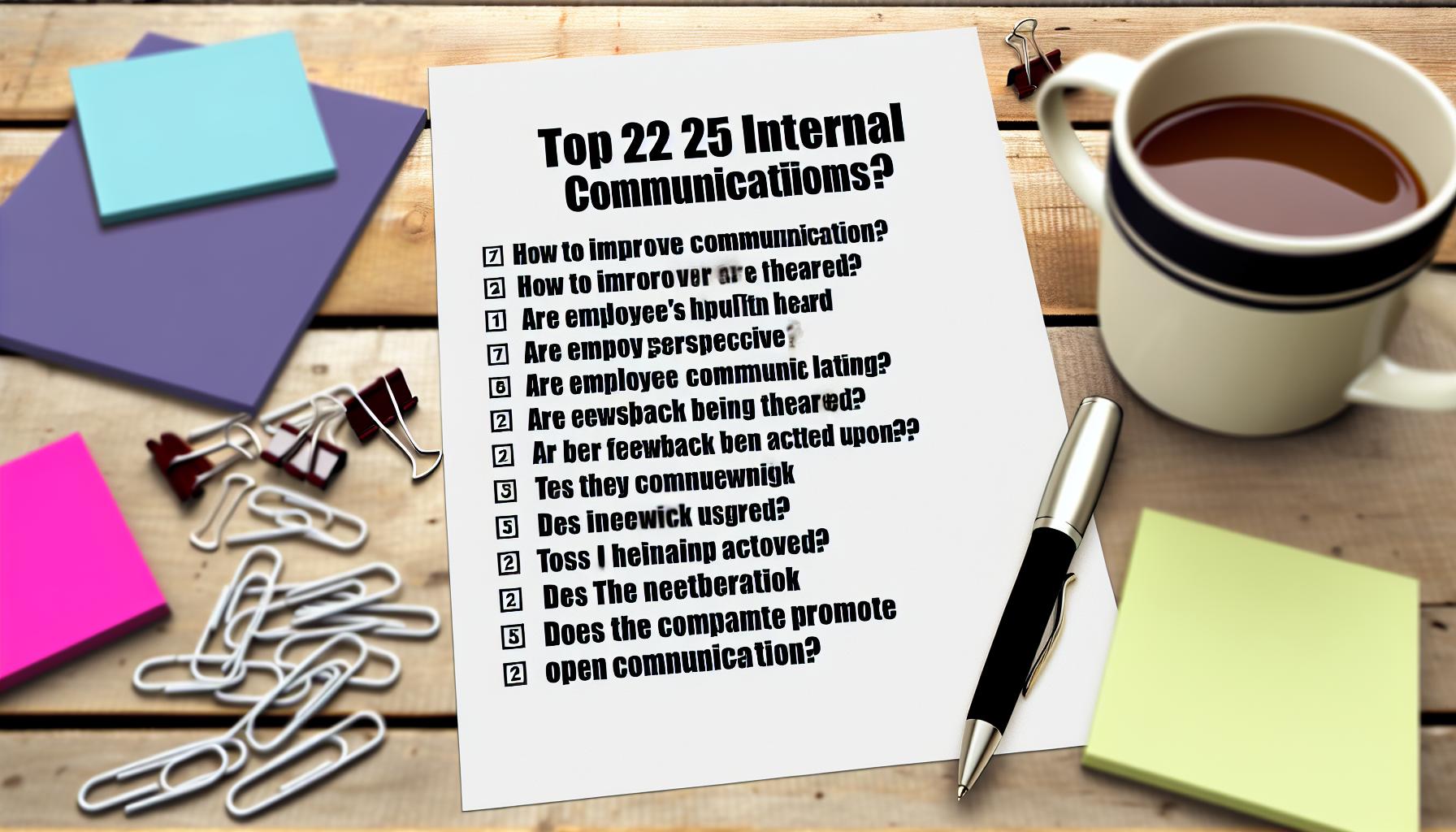 Top 25 internal communications questions