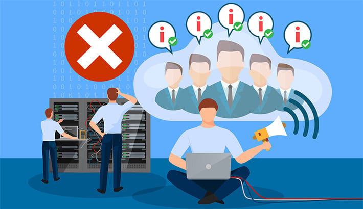 IT outage notification templates